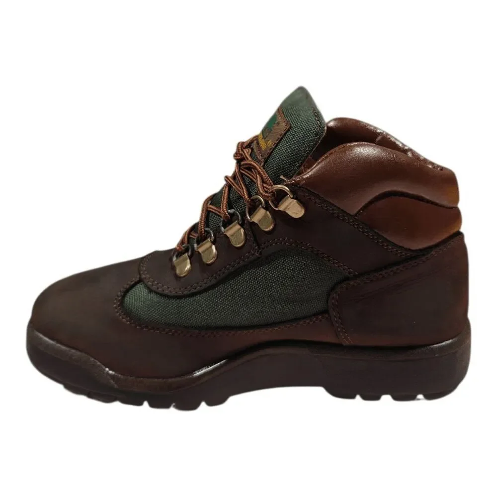 TIMBERLAND Field Mid 'Brown/Dark Olive' Hiking Boot Kid's Size 4